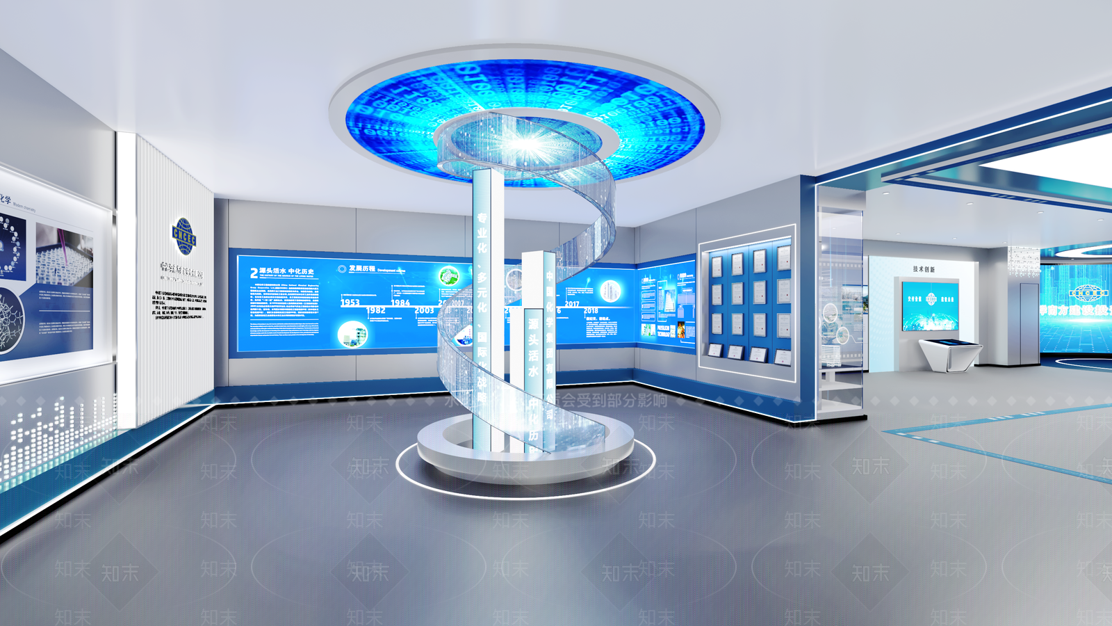 现代极简医疗展厅3D模型下载【ID:1200467851】