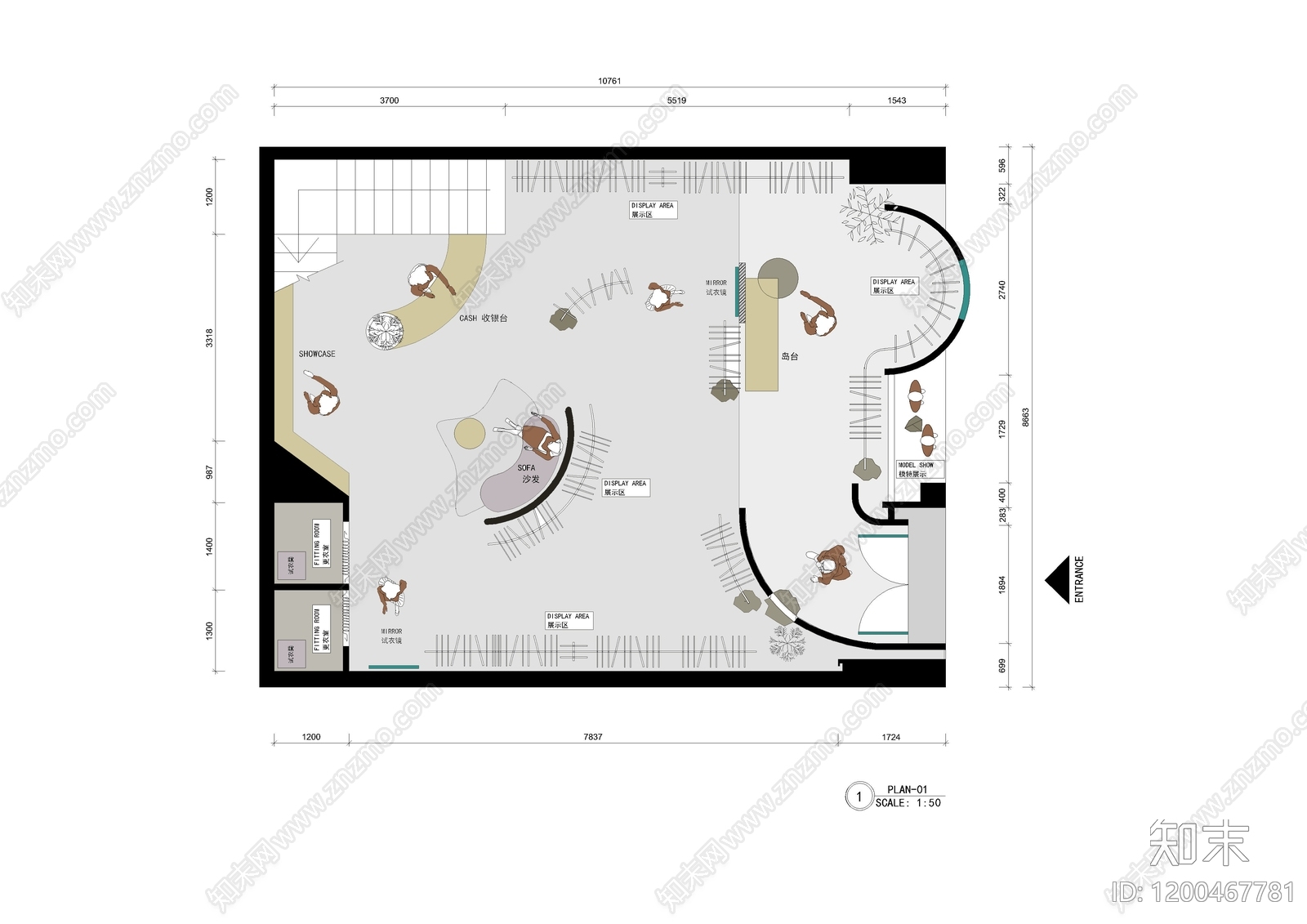 工装平面图施工图下载【ID:1200467781】