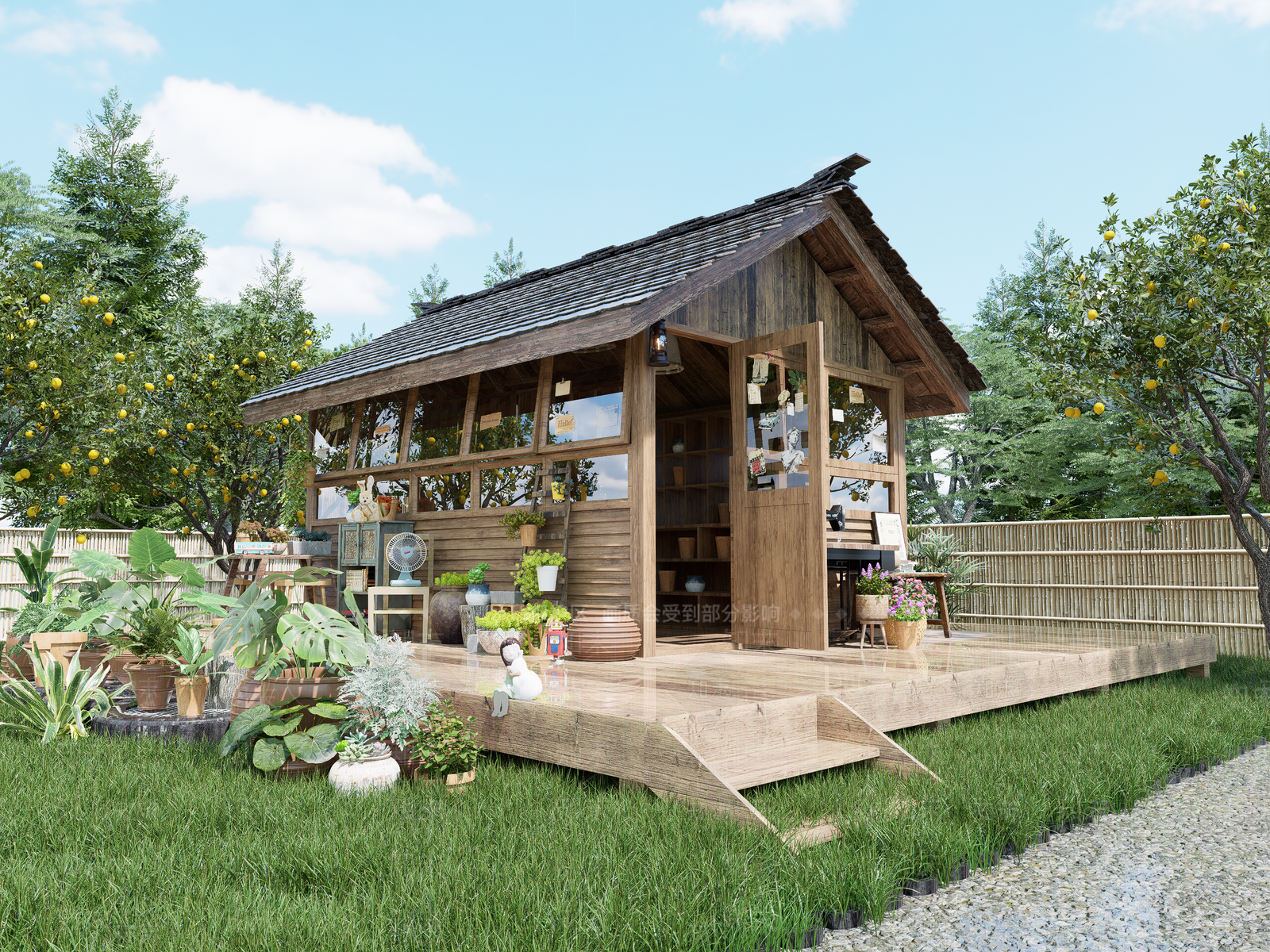 现代侘寂农场SU模型下载【ID:1200468619】