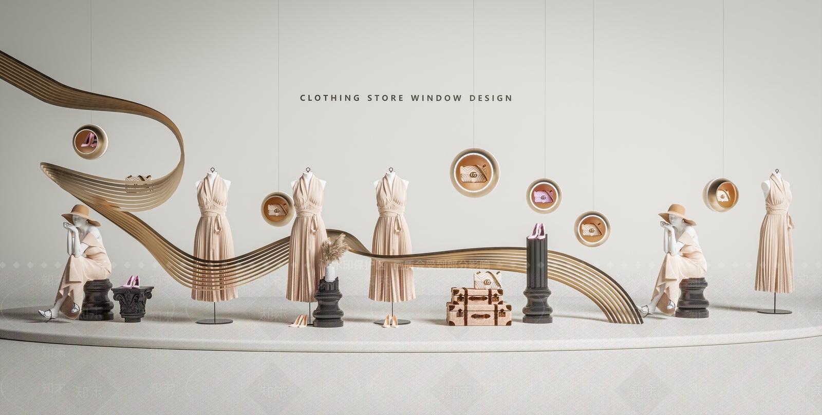 现代橱窗3D模型下载【ID:1200470388】