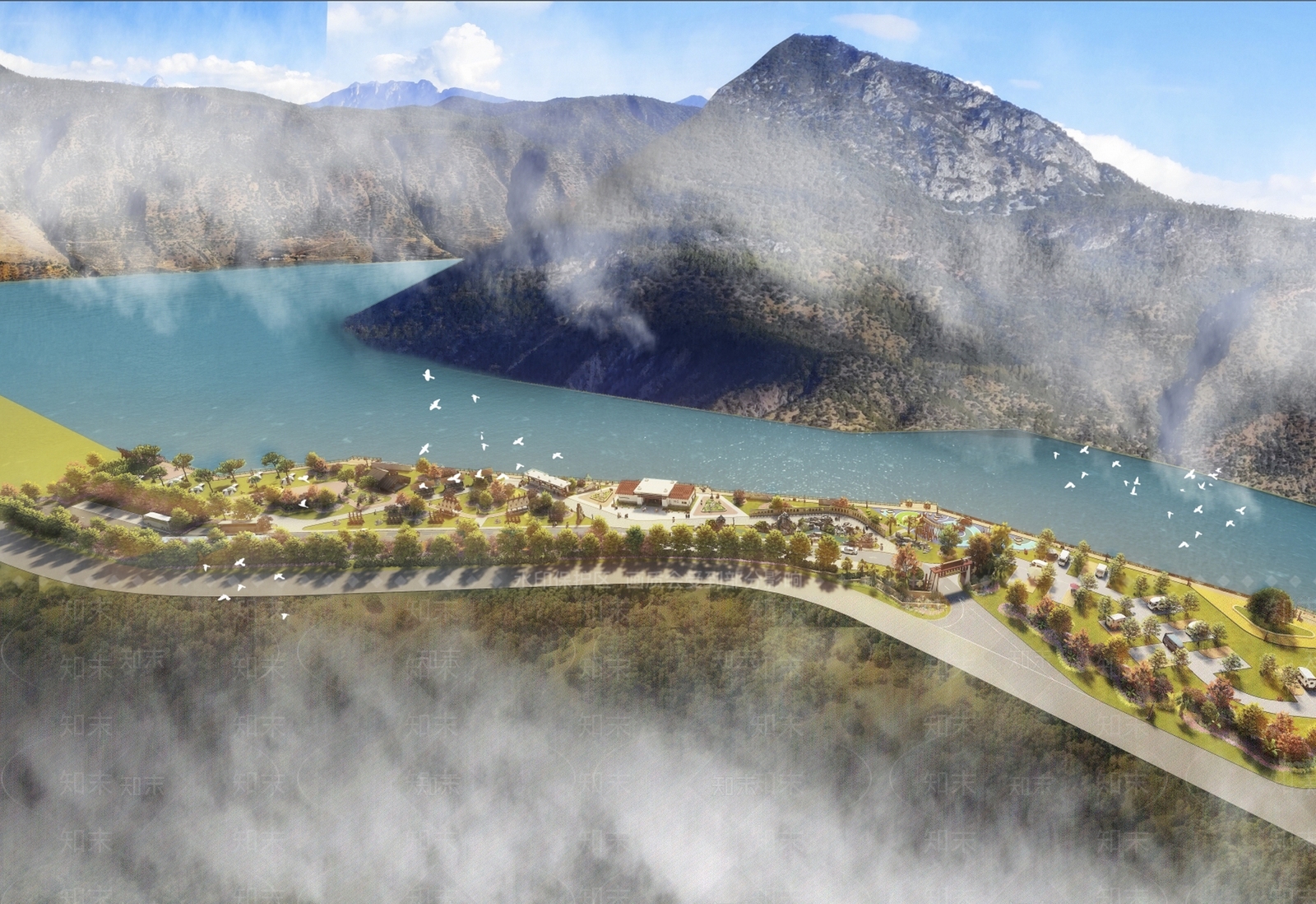 现代景观公园SU模型下载【ID:1200476239】