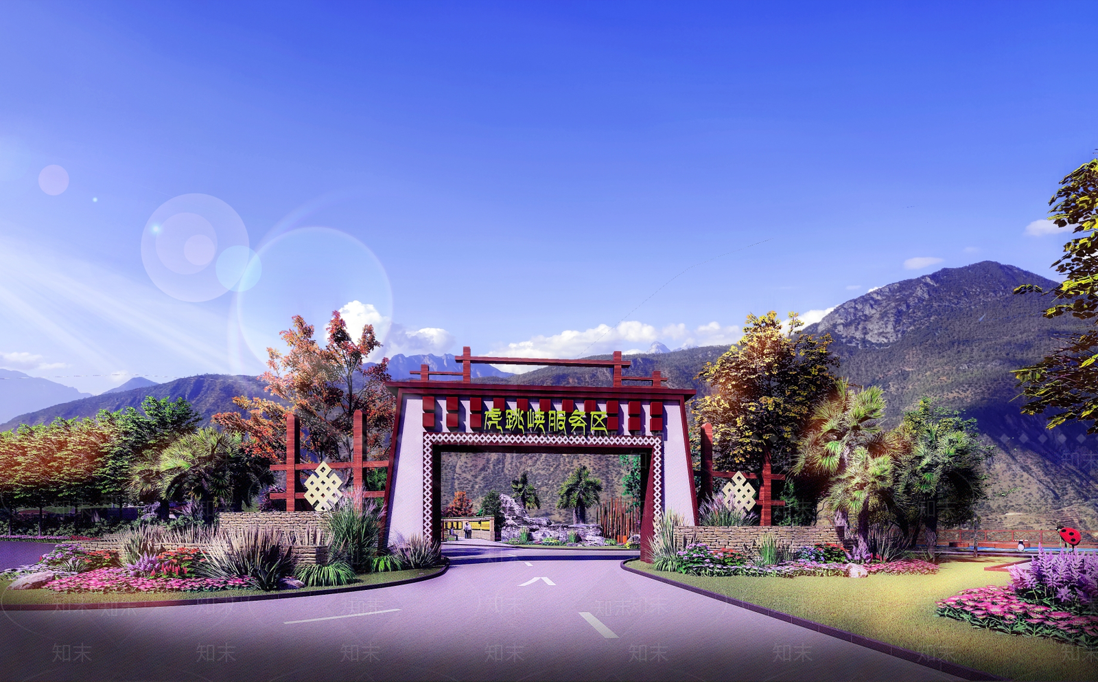 现代景观公园SU模型下载【ID:1200476239】