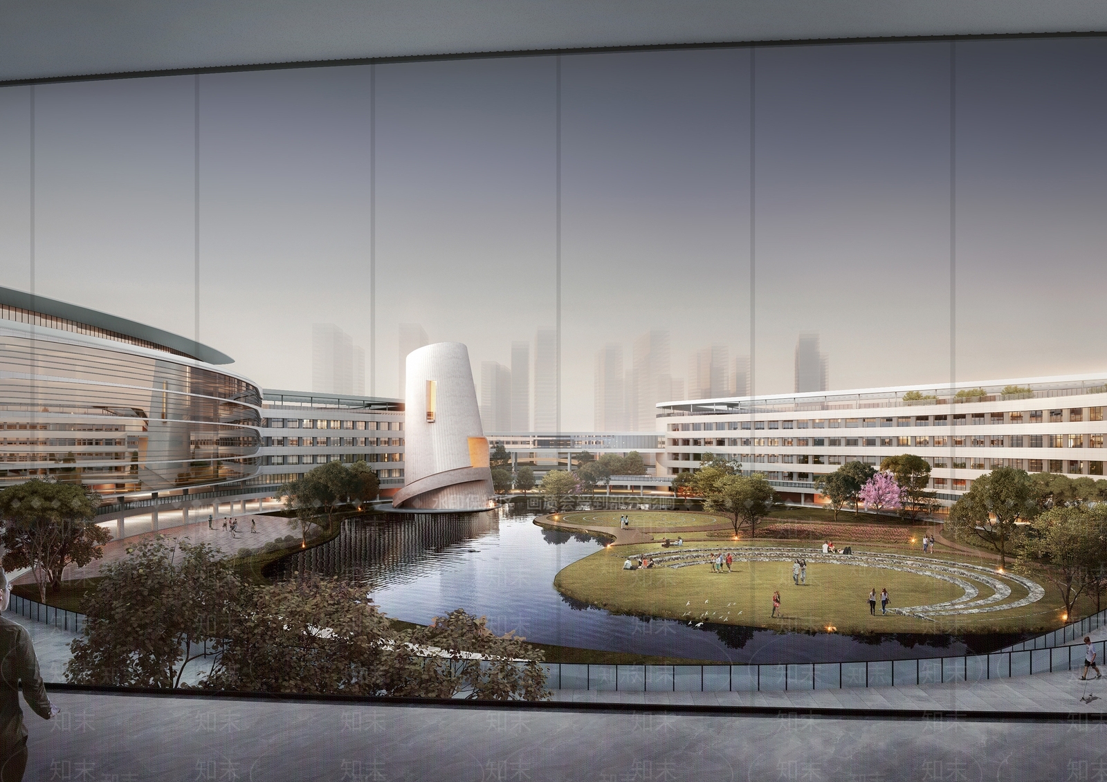 现代大学教学楼SU模型下载【ID:1200477573】