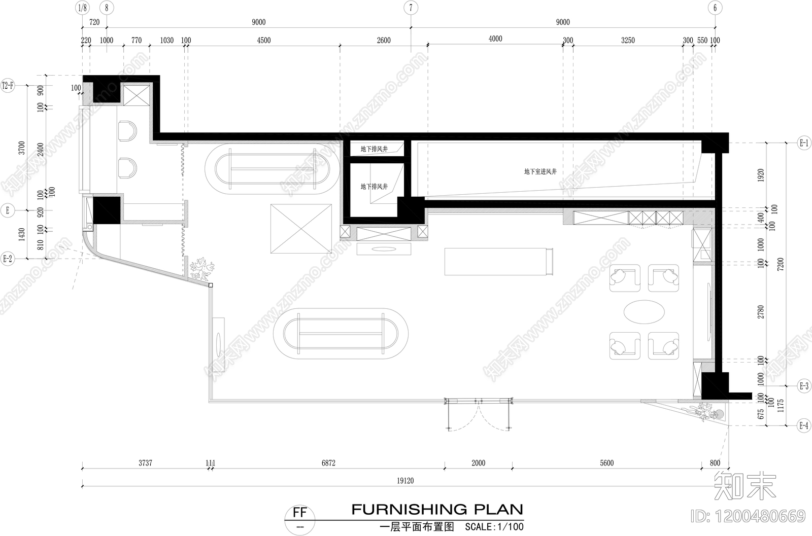 现代其他商业空间cad施工图下载【ID:1200480669】