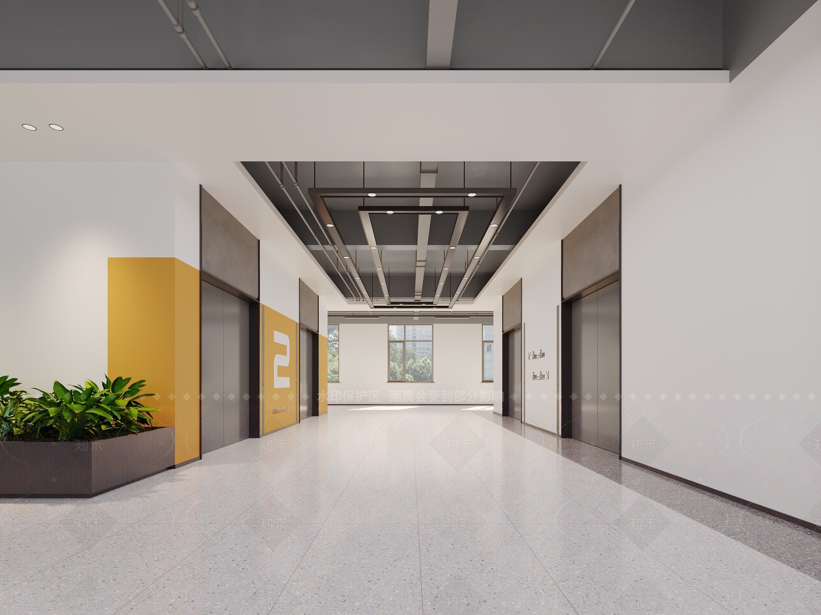 现代走廊3D模型下载【ID:1215920925】