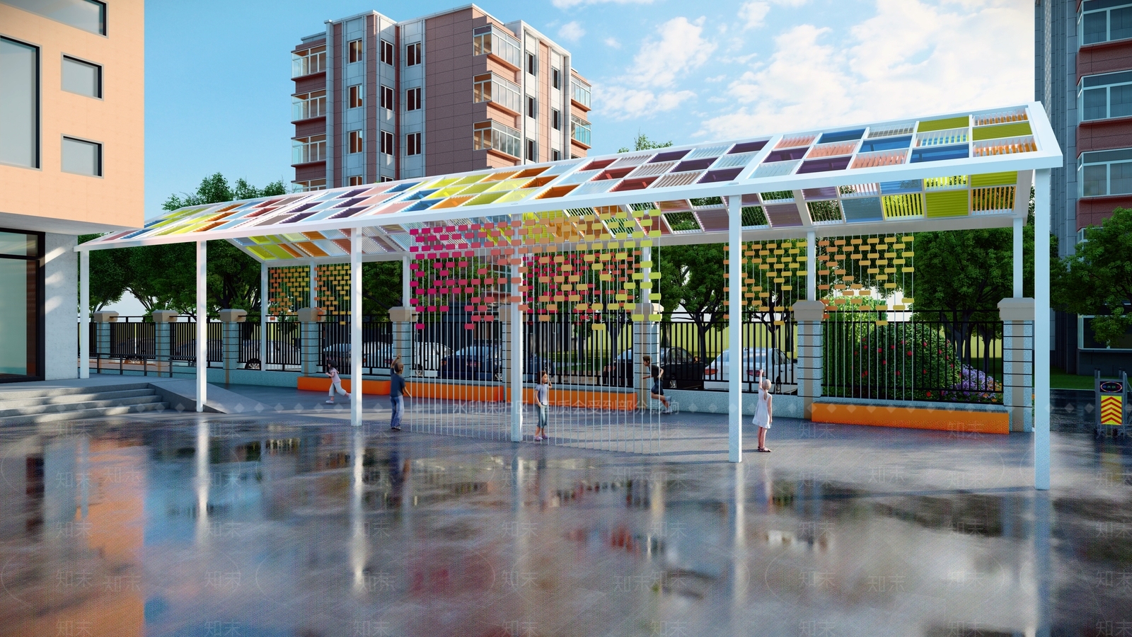 现代雨棚SU模型下载【ID:1200493927】