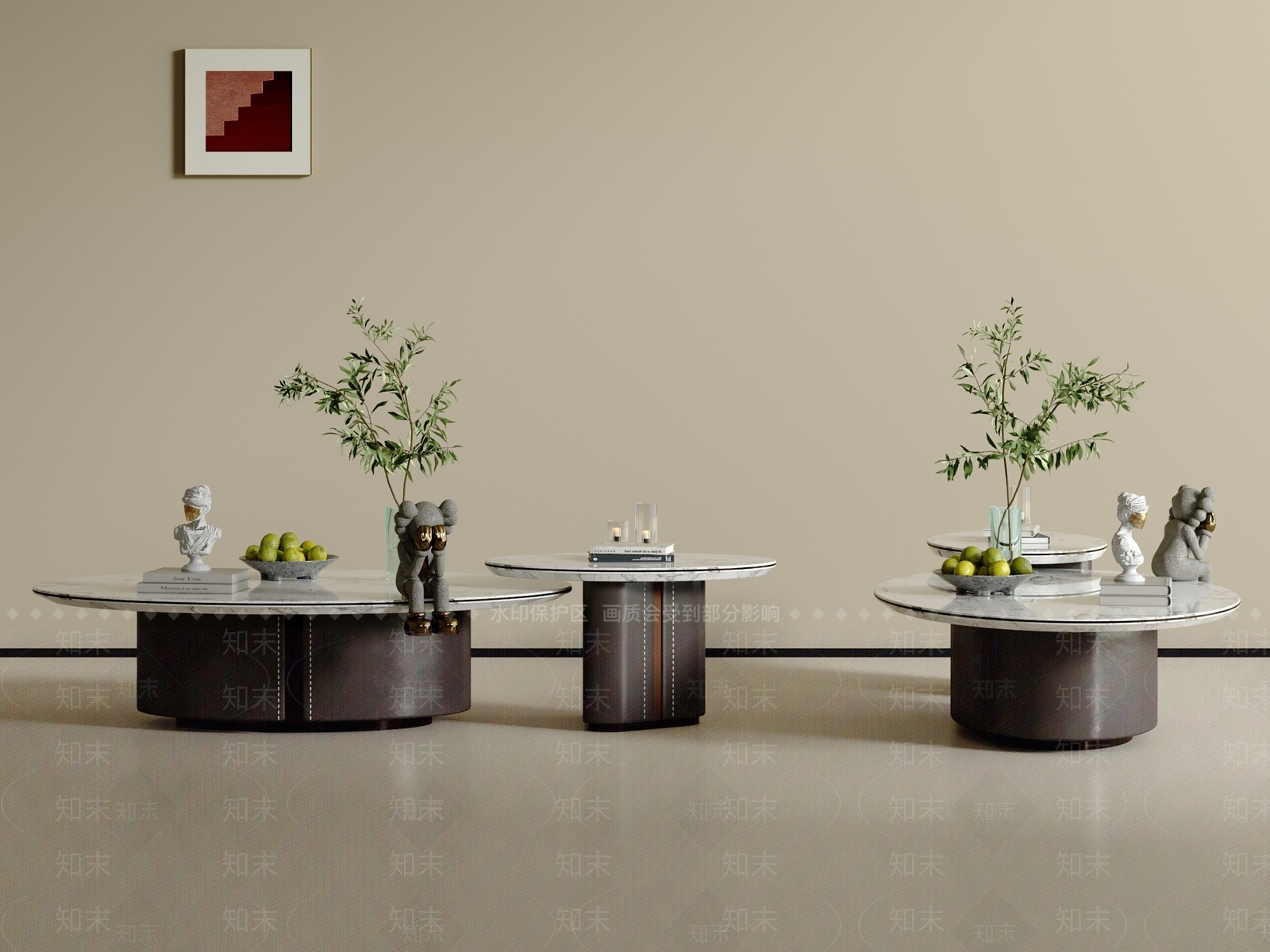 现代轻奢茶几3D模型下载【ID:1200494265】