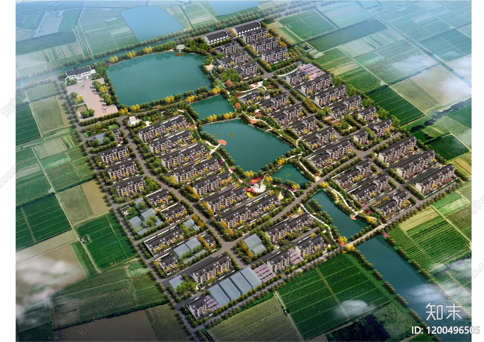 中式别墅建筑下载【ID:1200496505】