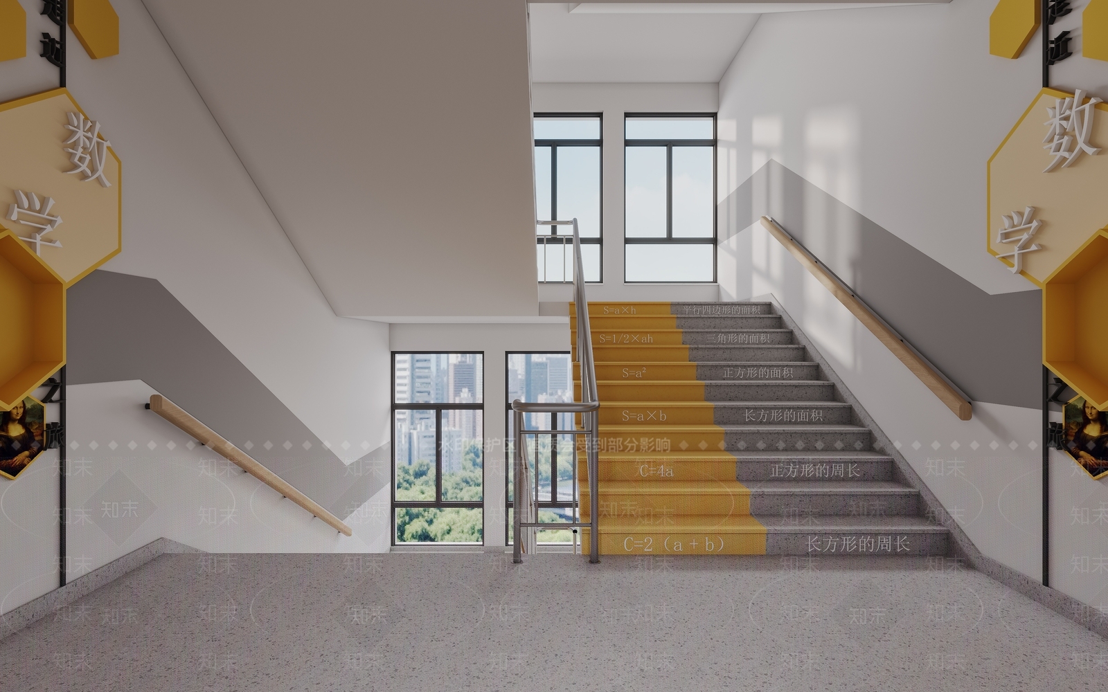 现代简约楼梯间3D模型下载【ID:1200500074】