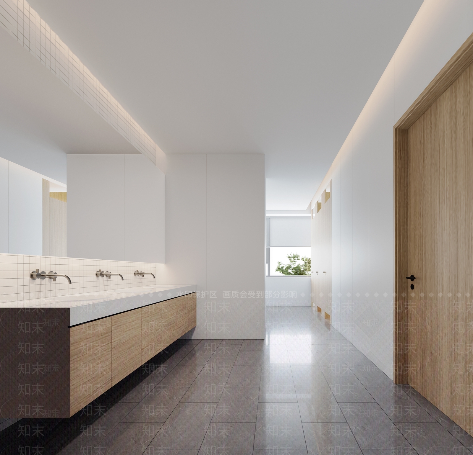 现代简约公共卫生间3D模型下载【ID:1200501151】