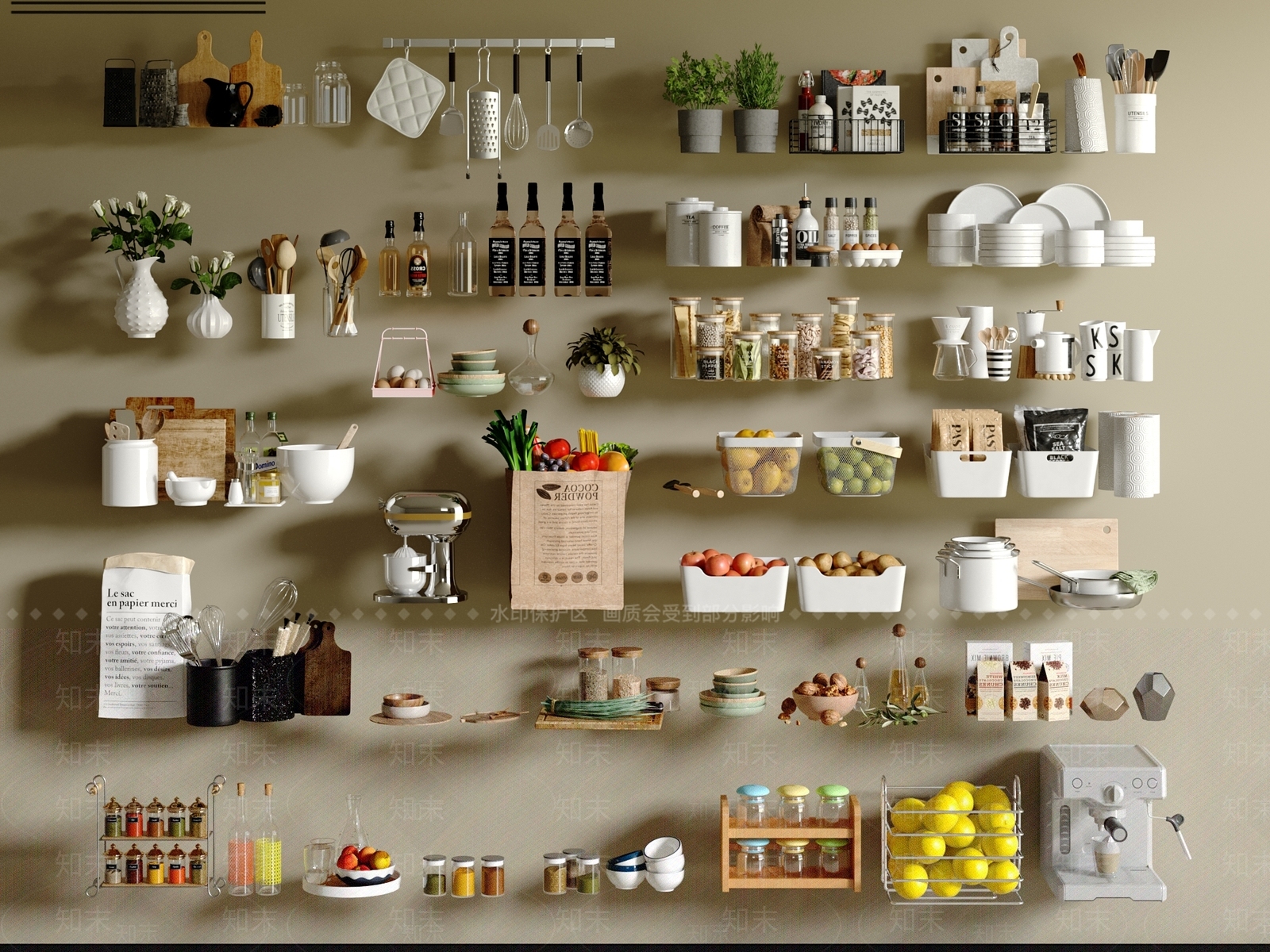 厨具3D模型下载【ID:1200501611】