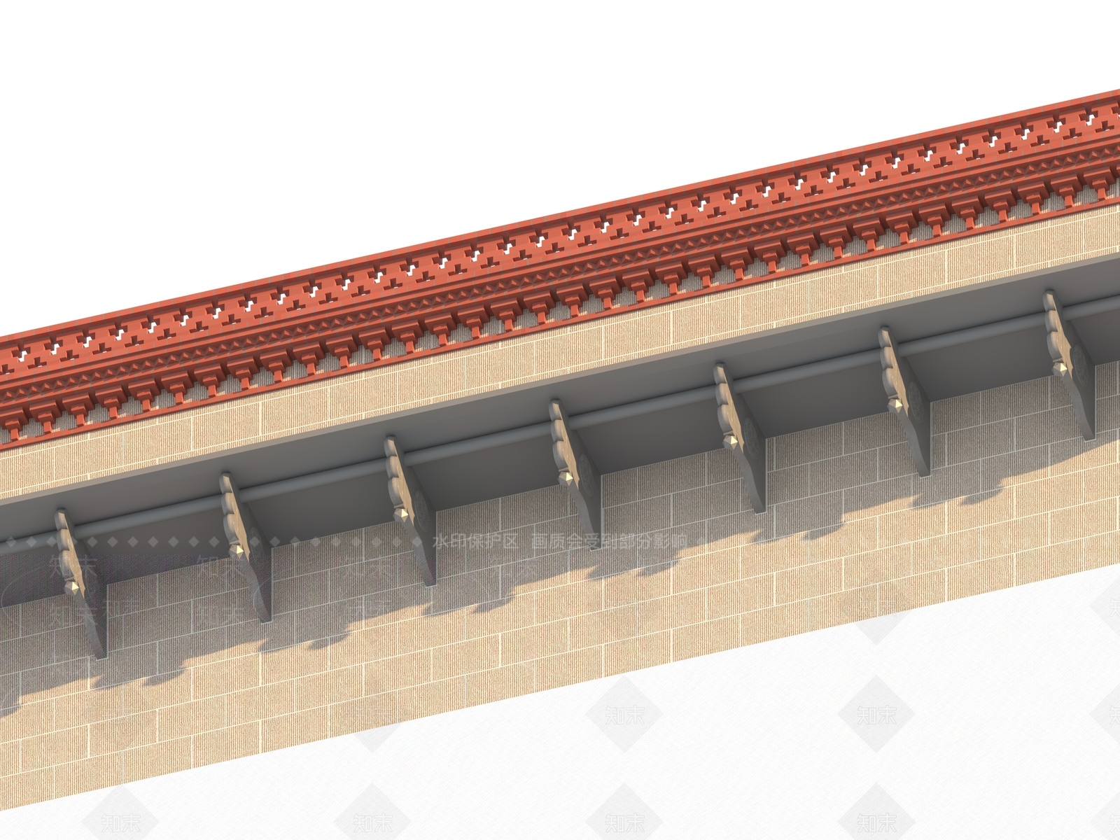 现代新中式艺术风格建筑3D模型下载【ID:1200507174】