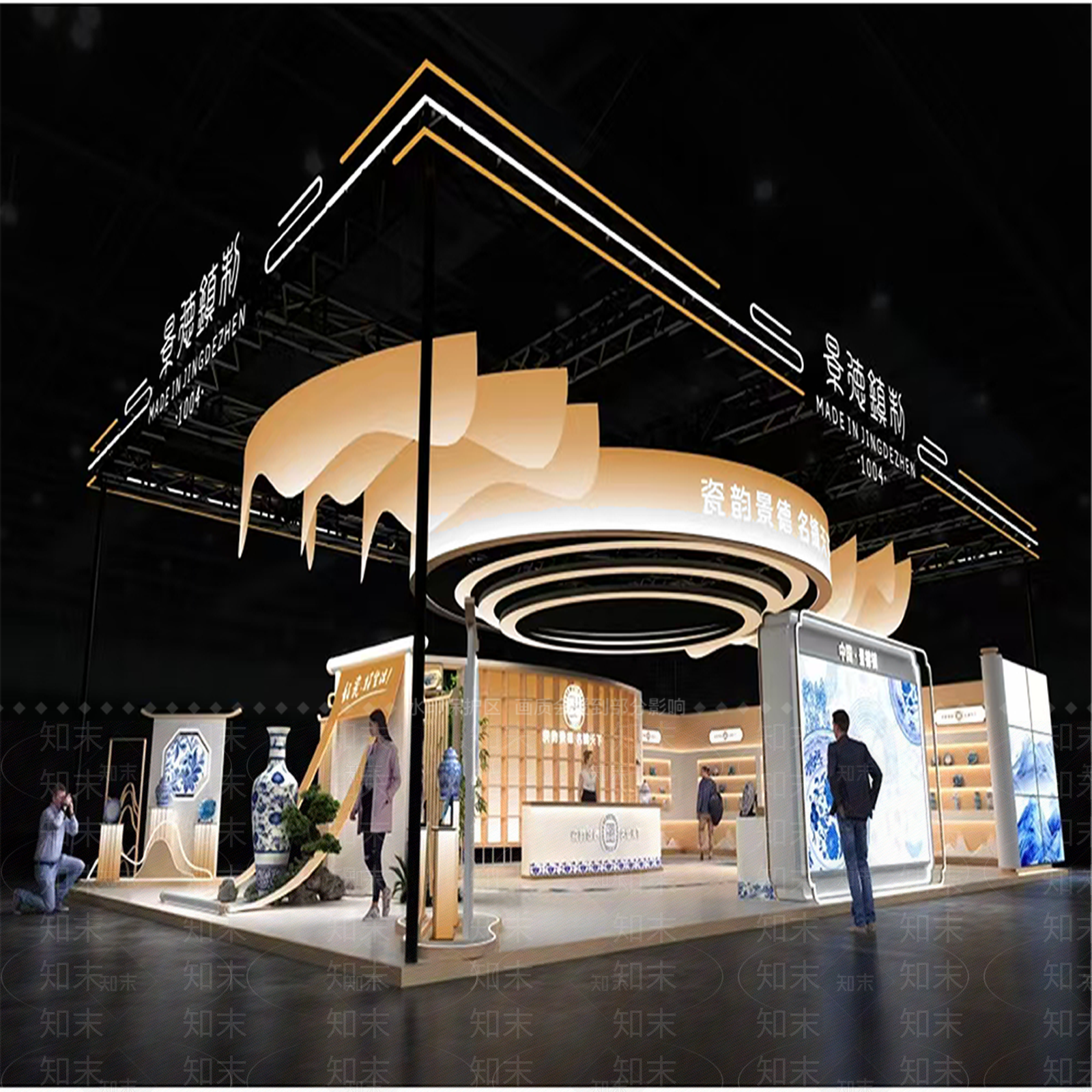 新中式中式其他展厅3D模型下载【ID:1200507181】