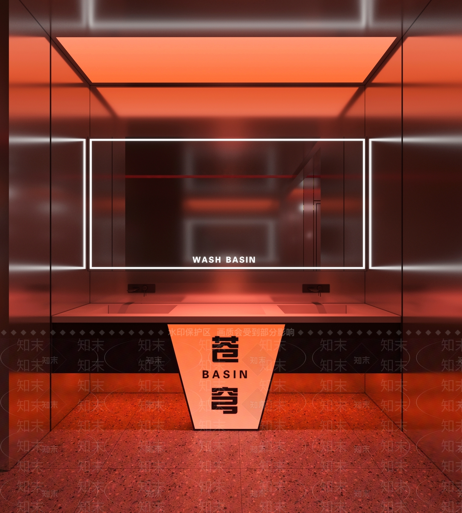 现代公共卫生间3D模型下载【ID:1200507231】