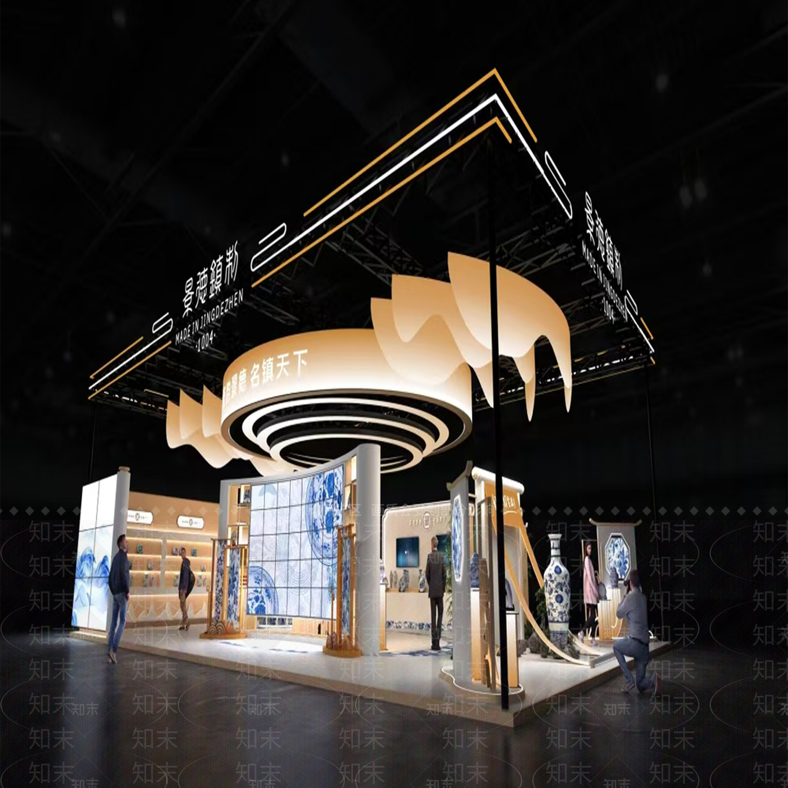 新中式中式其他展厅3D模型下载【ID:1200507181】