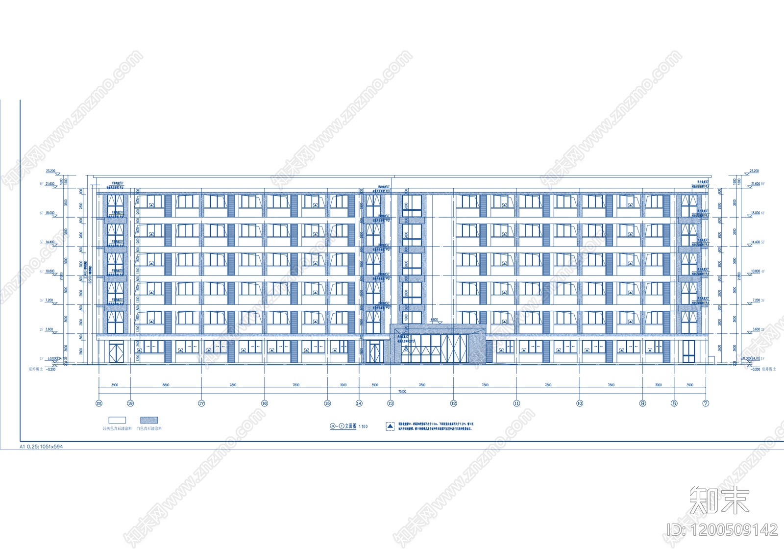 现代学校建筑cad施工图下载【ID:1200509142】