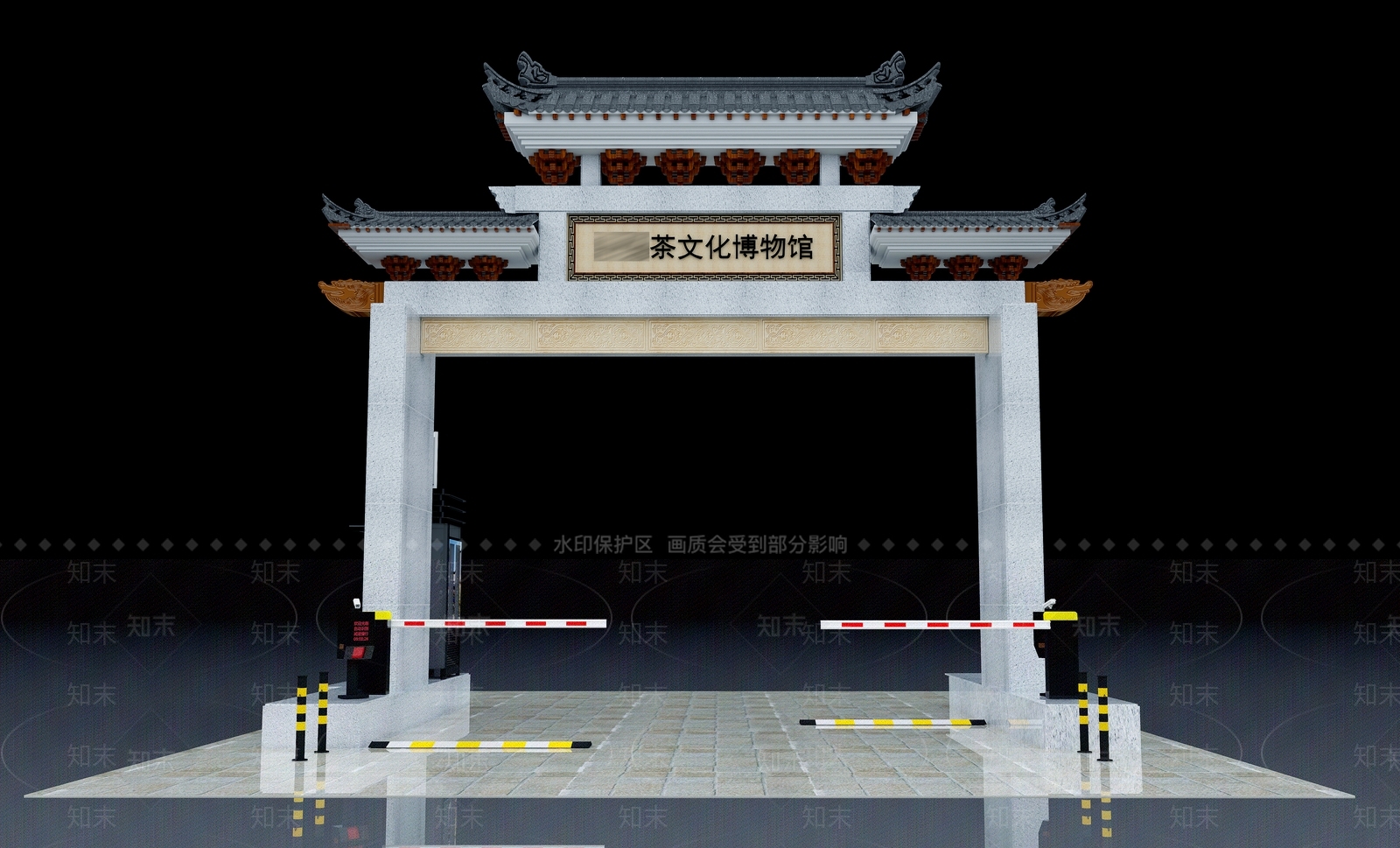 新中式中式古建3D模型下载【ID:1200513841】
