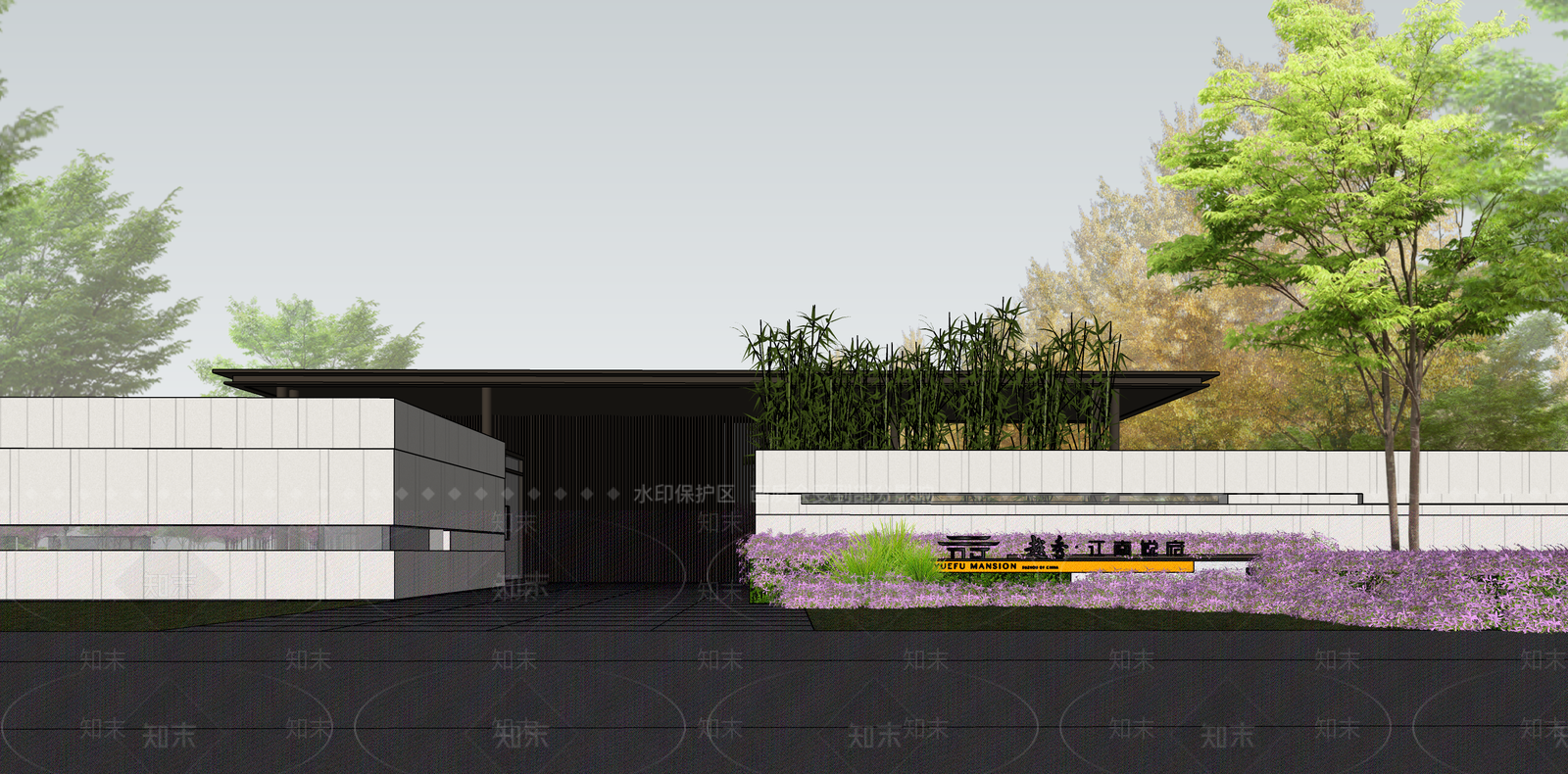 现代简约小区建筑SU模型下载【ID:1200513758】