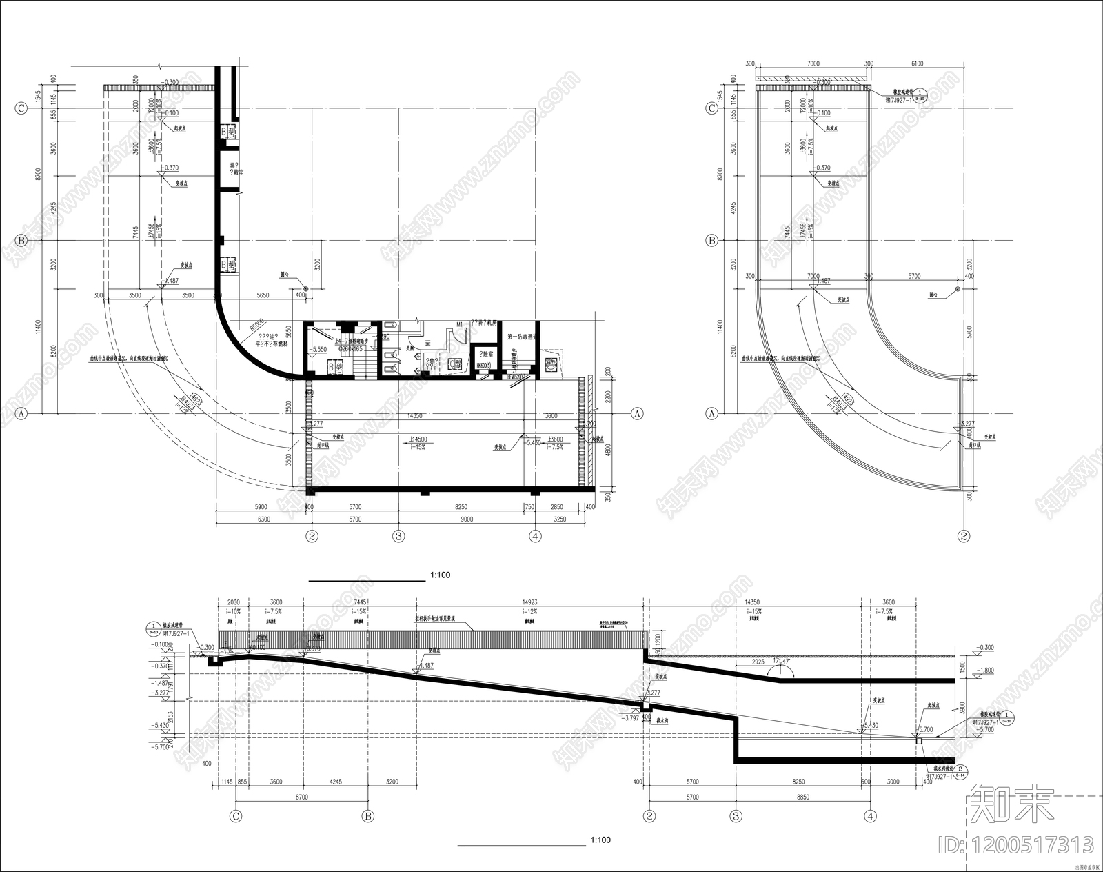 现代医院建筑cad施工图下载【ID:1200517313】