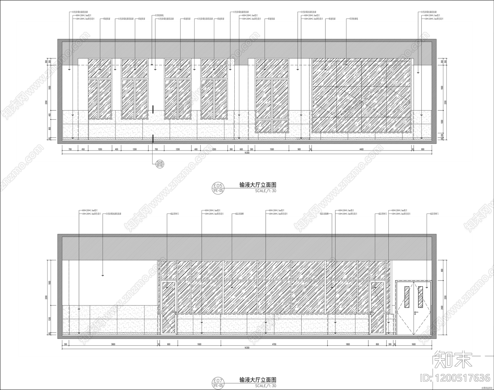 现代医院cad施工图下载【ID:1200517636】