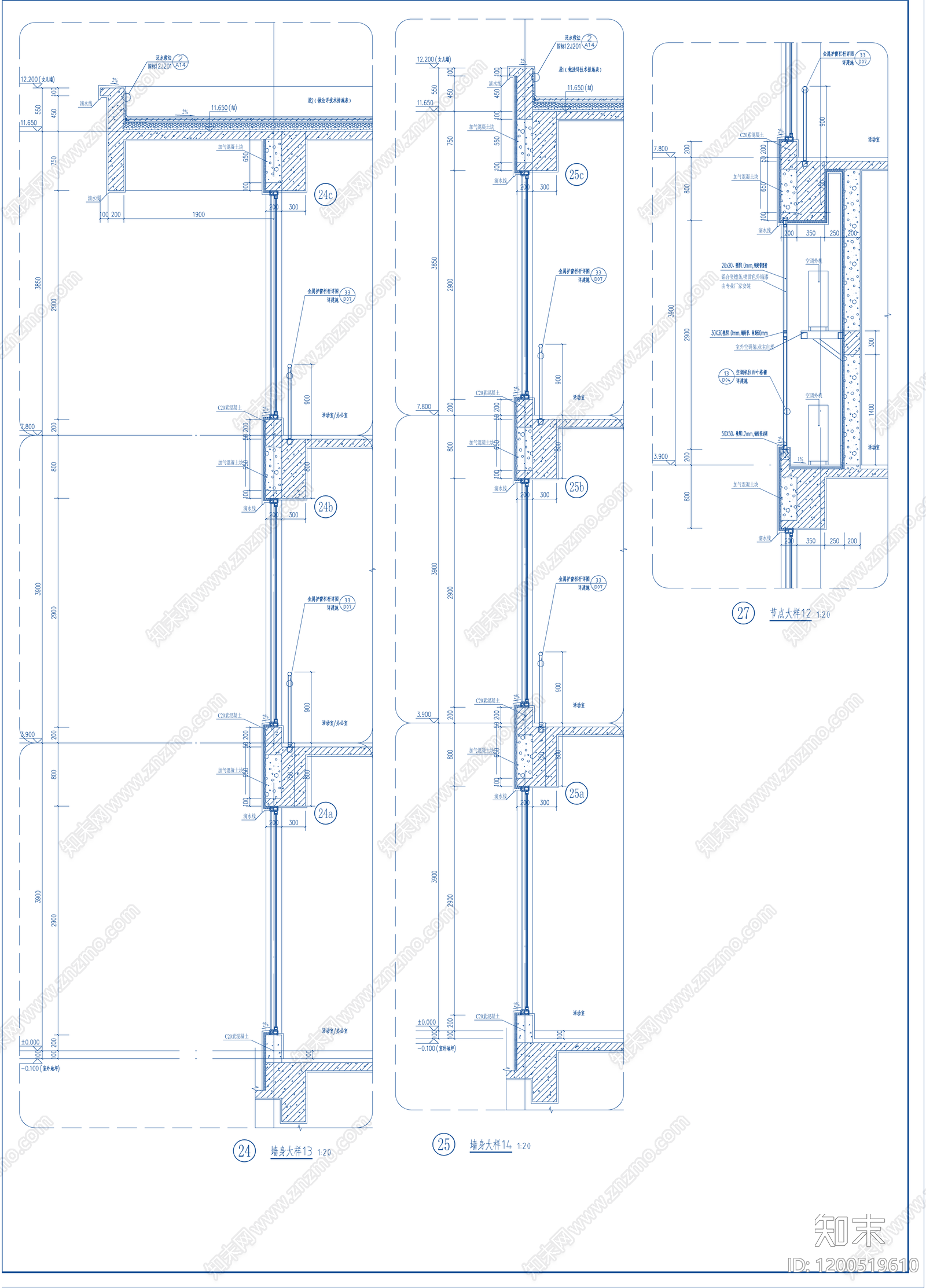 现代幼儿园建筑cad施工图下载【ID:1200519610】