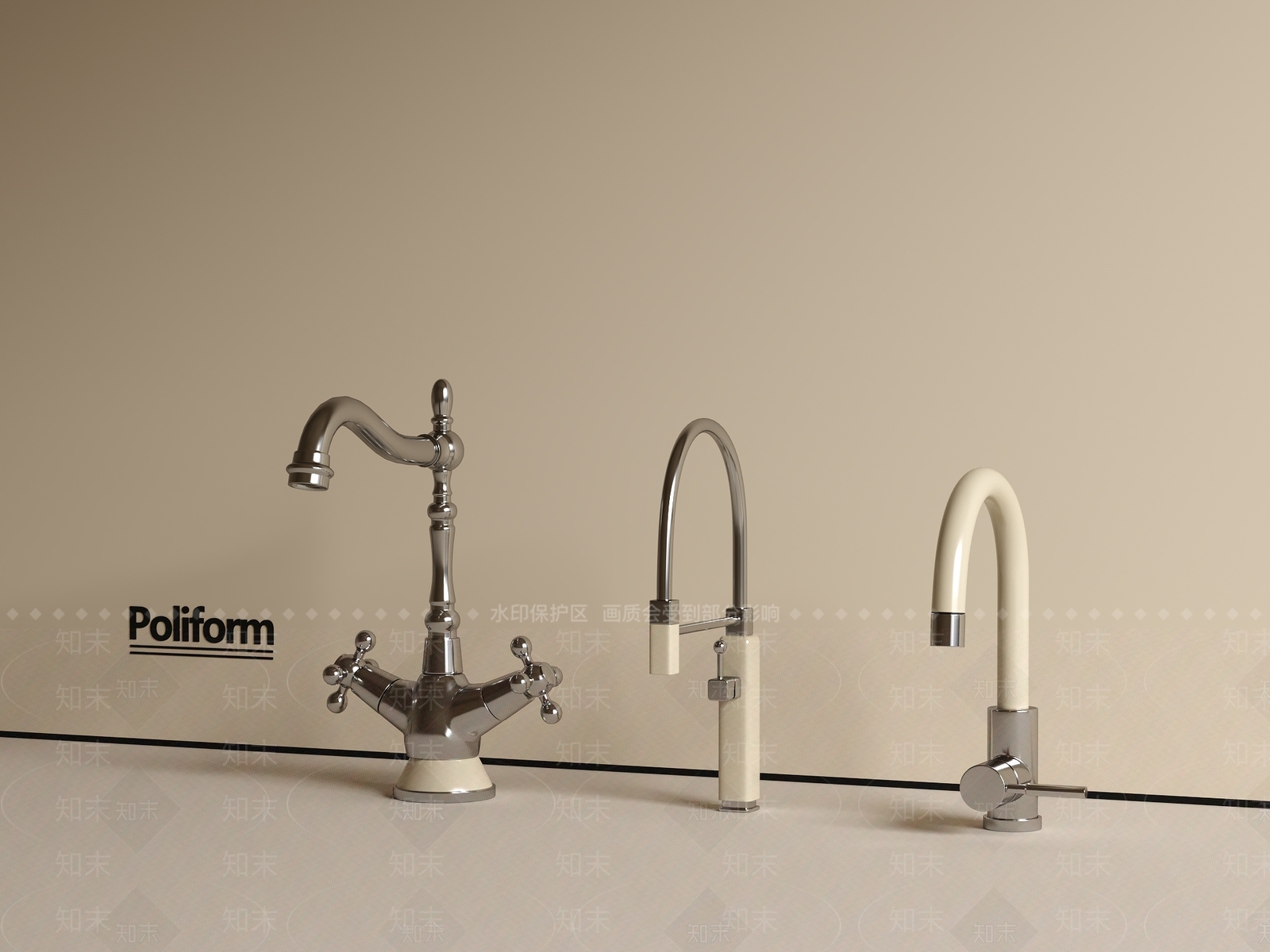 中古复古水龙头3D模型下载【ID:1200520455】