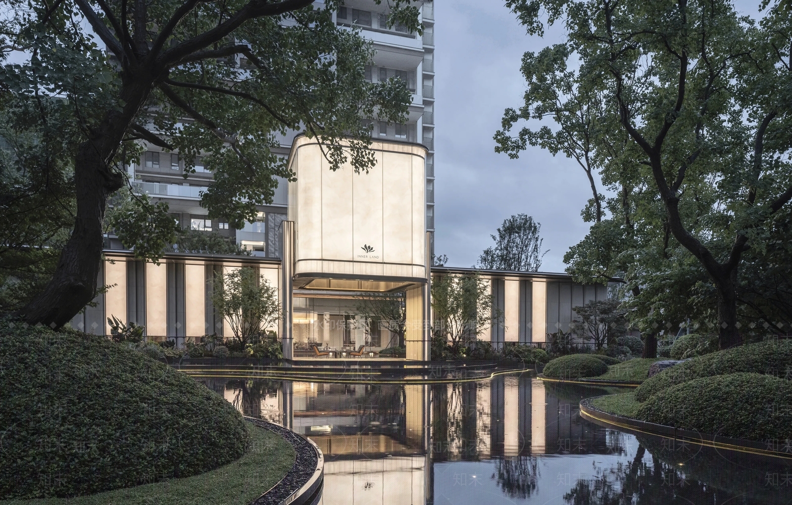 现代轻奢廊架空间SU模型下载【ID:1200520448】