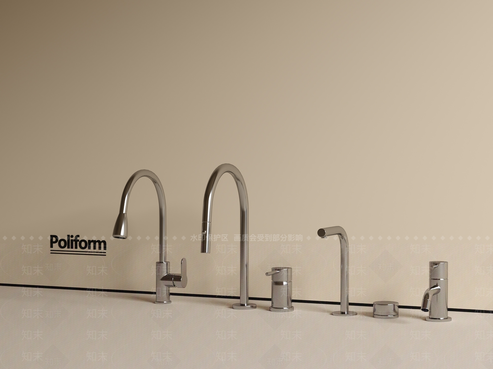 现代水龙头SU模型下载【ID:1200520532】