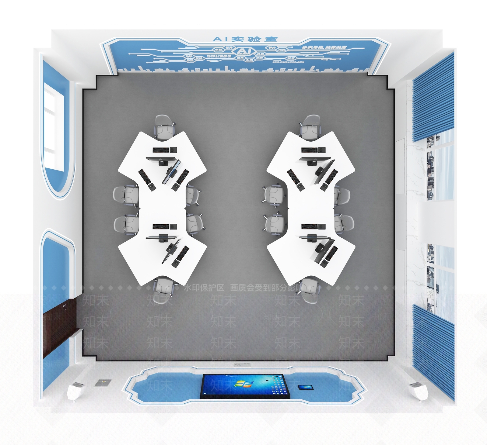 现代实验室3D模型下载【ID:1200523481】