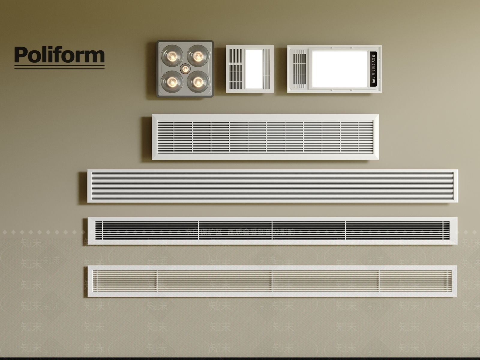 空调出风口3D模型下载【ID:1200521396】