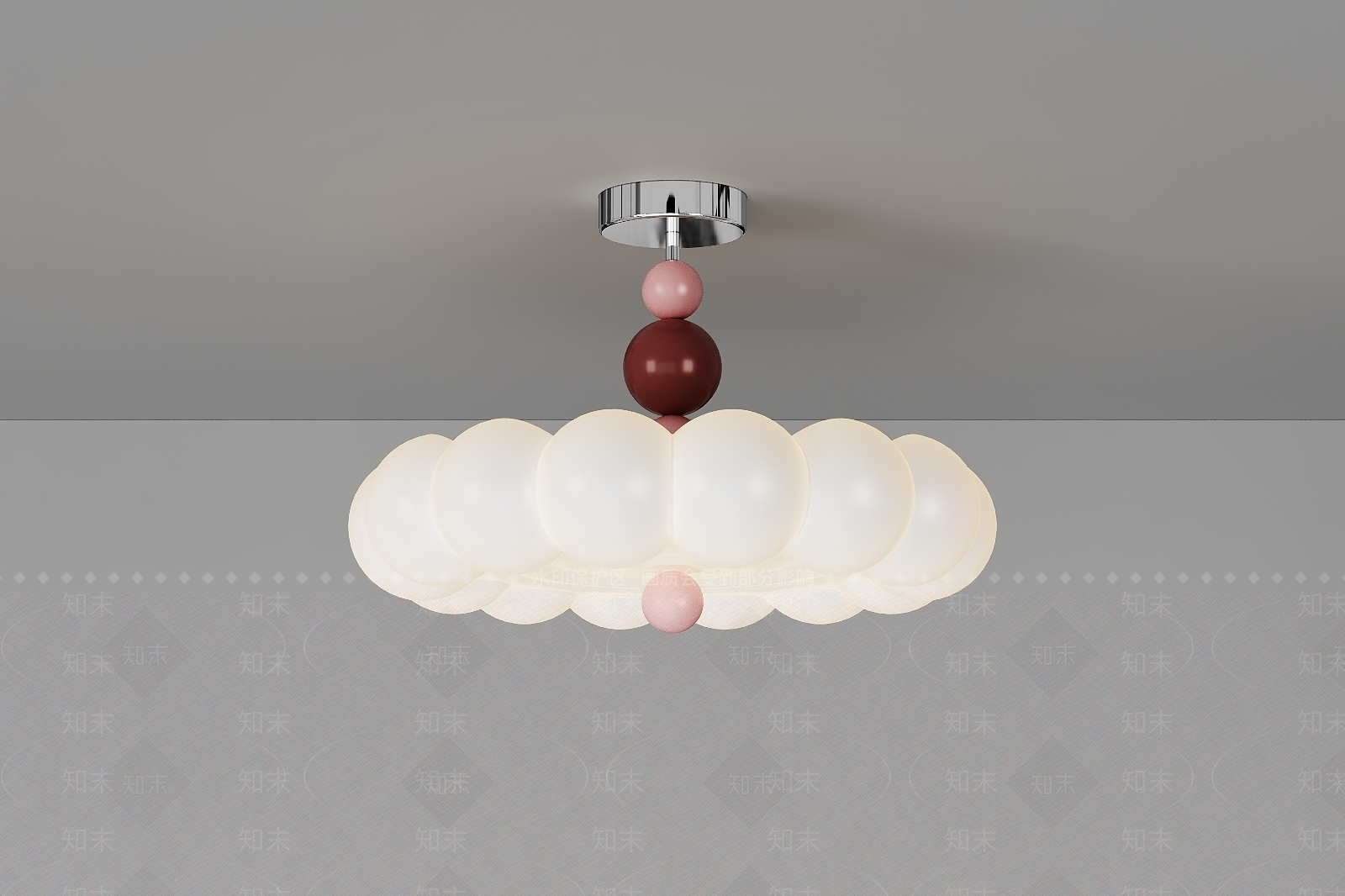 现代吸顶灯3D模型下载【ID:1200522399】