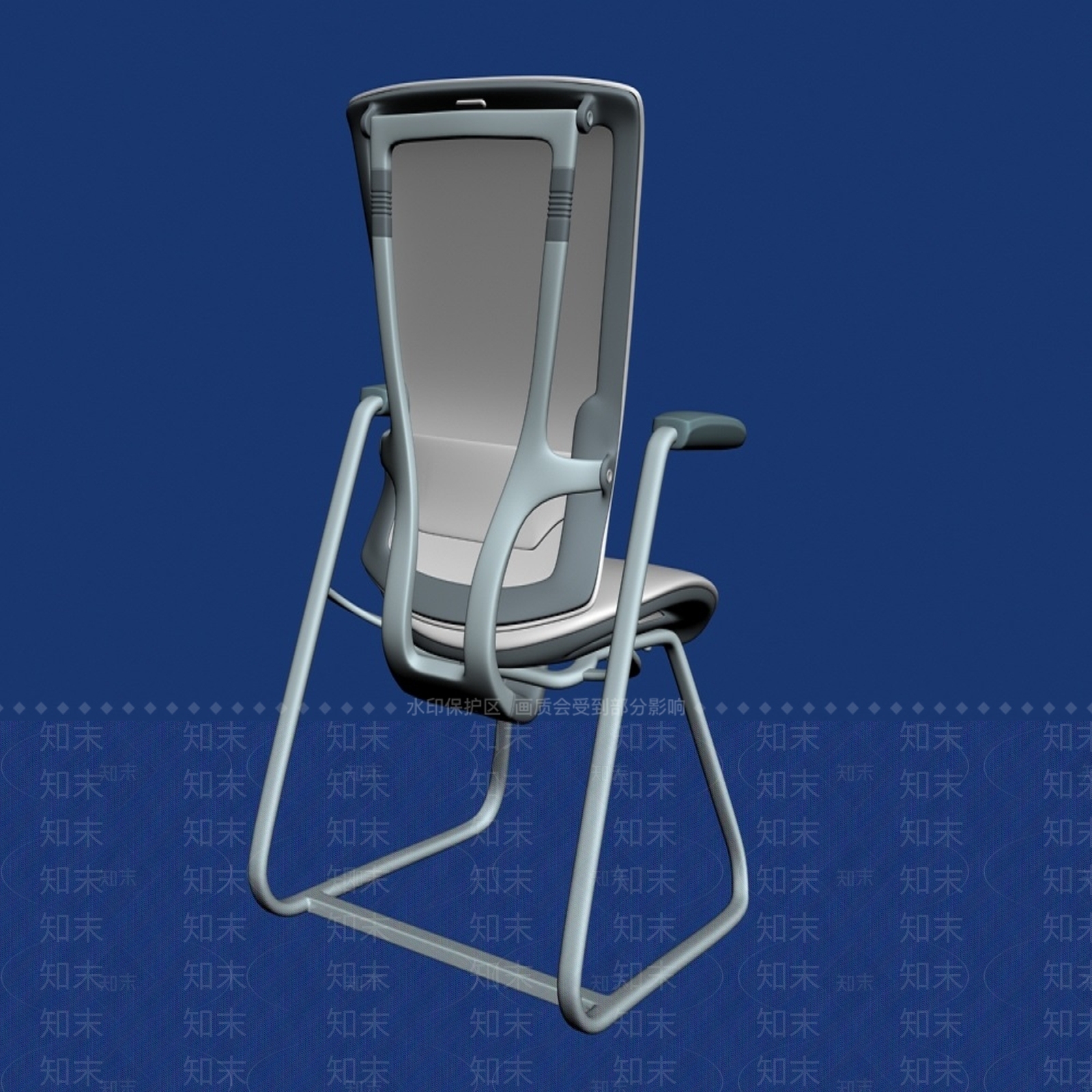 现代极简办公椅3D模型下载【ID:1200522522】