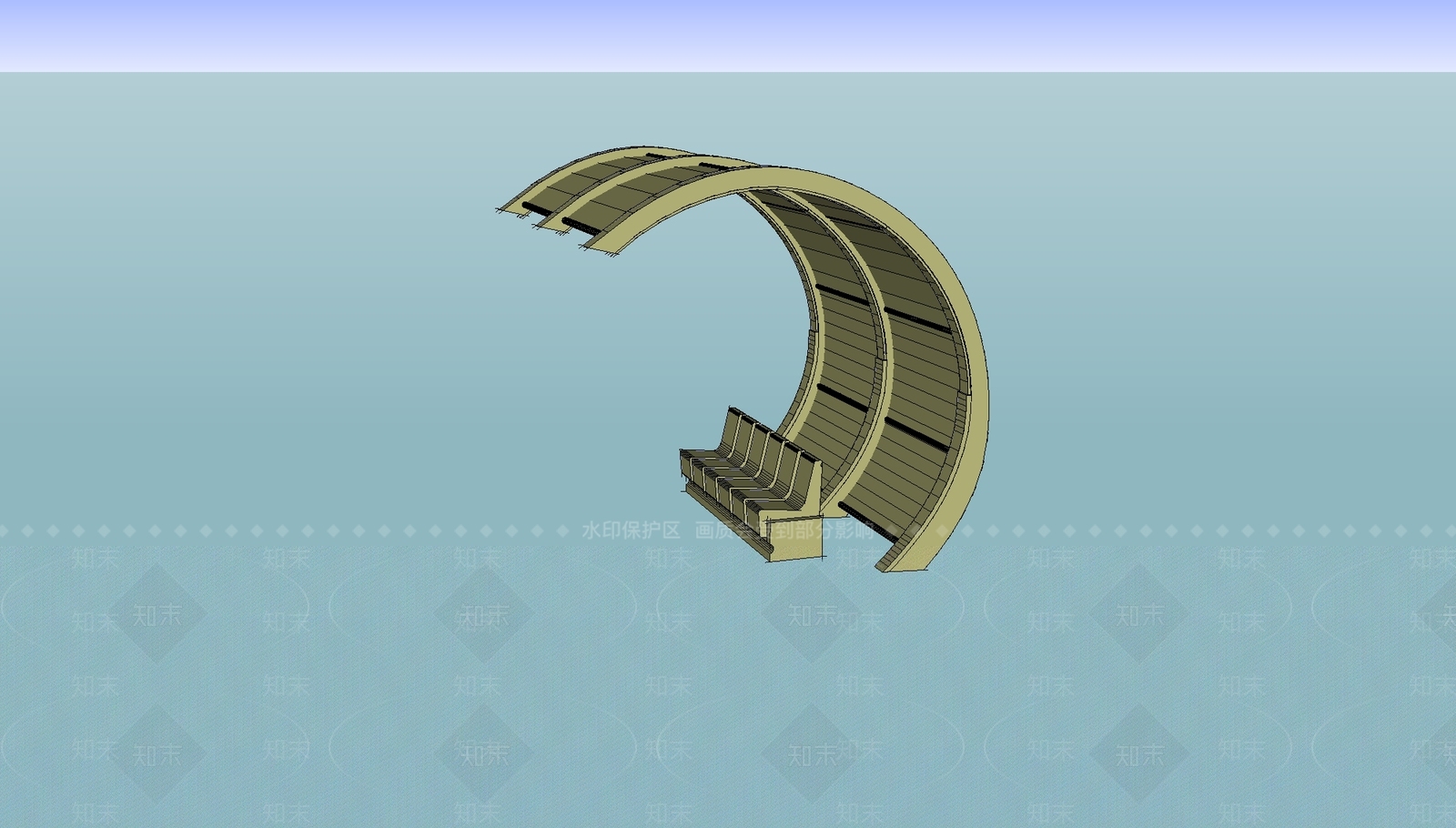 现代其他公共空间SU模型下载【ID:1200522557】