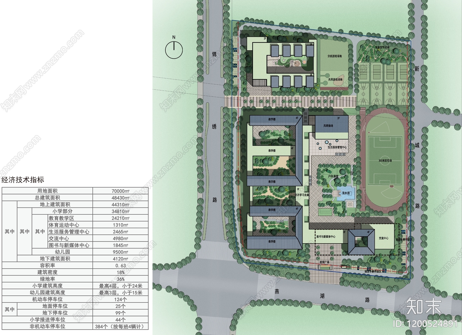 中式中小学建筑下载【ID:1200524891】