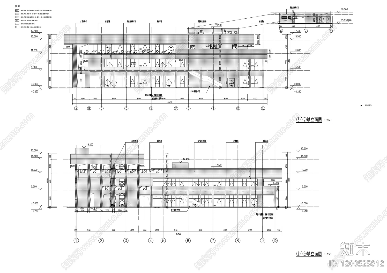 现代学校建筑cad施工图下载【ID:1200525812】