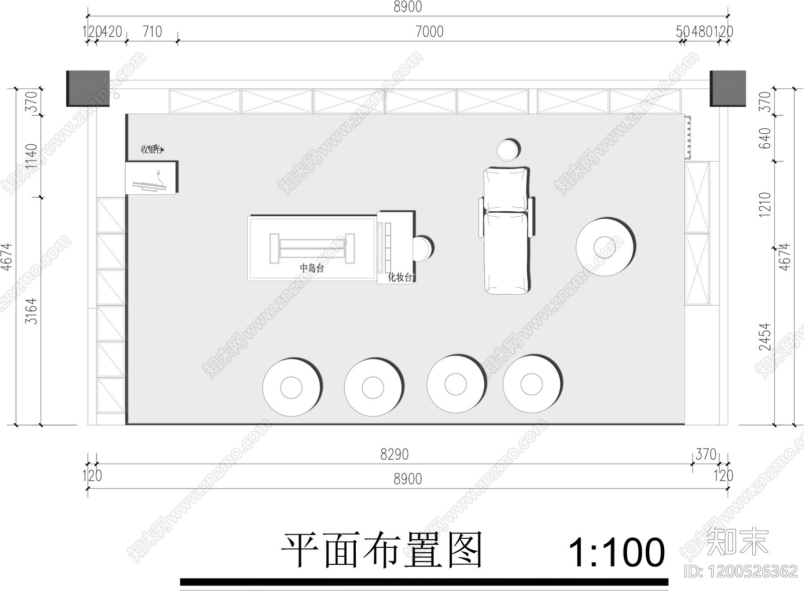 现代其他商业空间cad施工图下载【ID:1200526362】