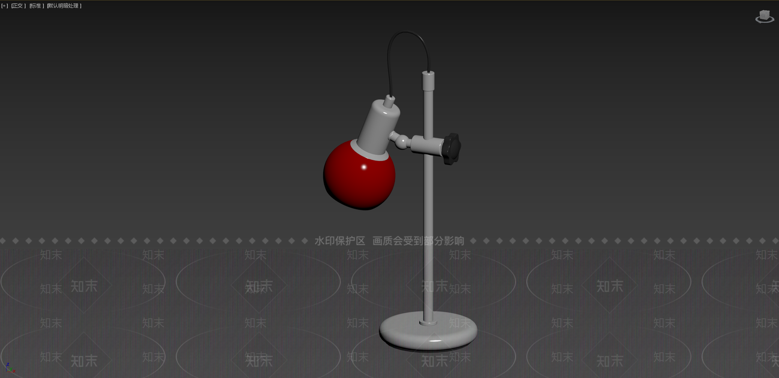 复古中古台灯3D模型下载【ID:1200528948】