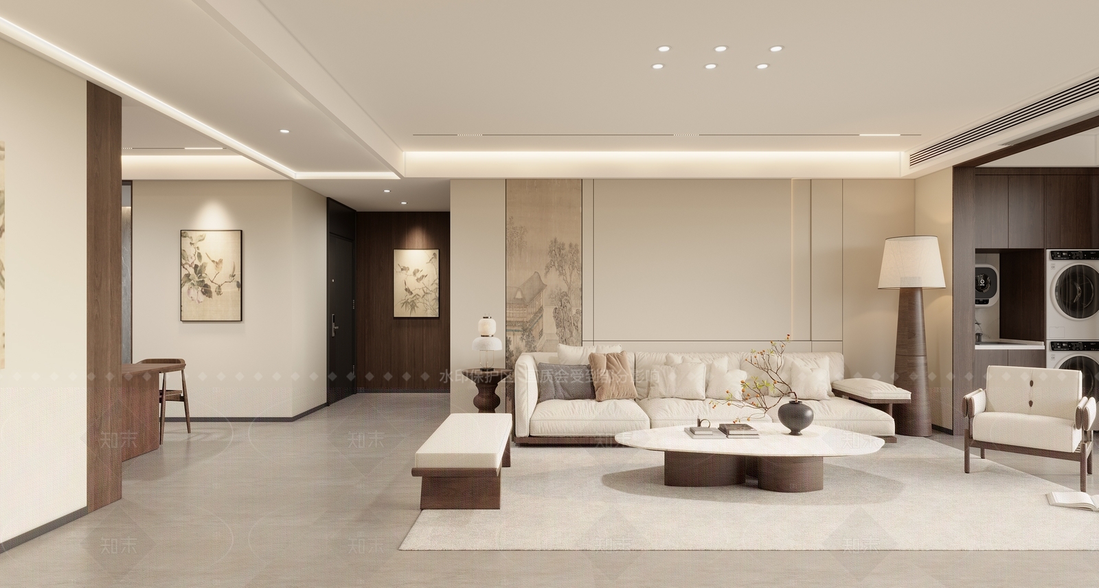 新中式家居餐厅3D模型下载【ID:1215921148】