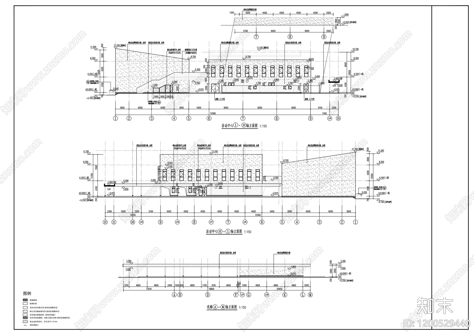 现代学校建筑cad施工图下载【ID:1200529440】