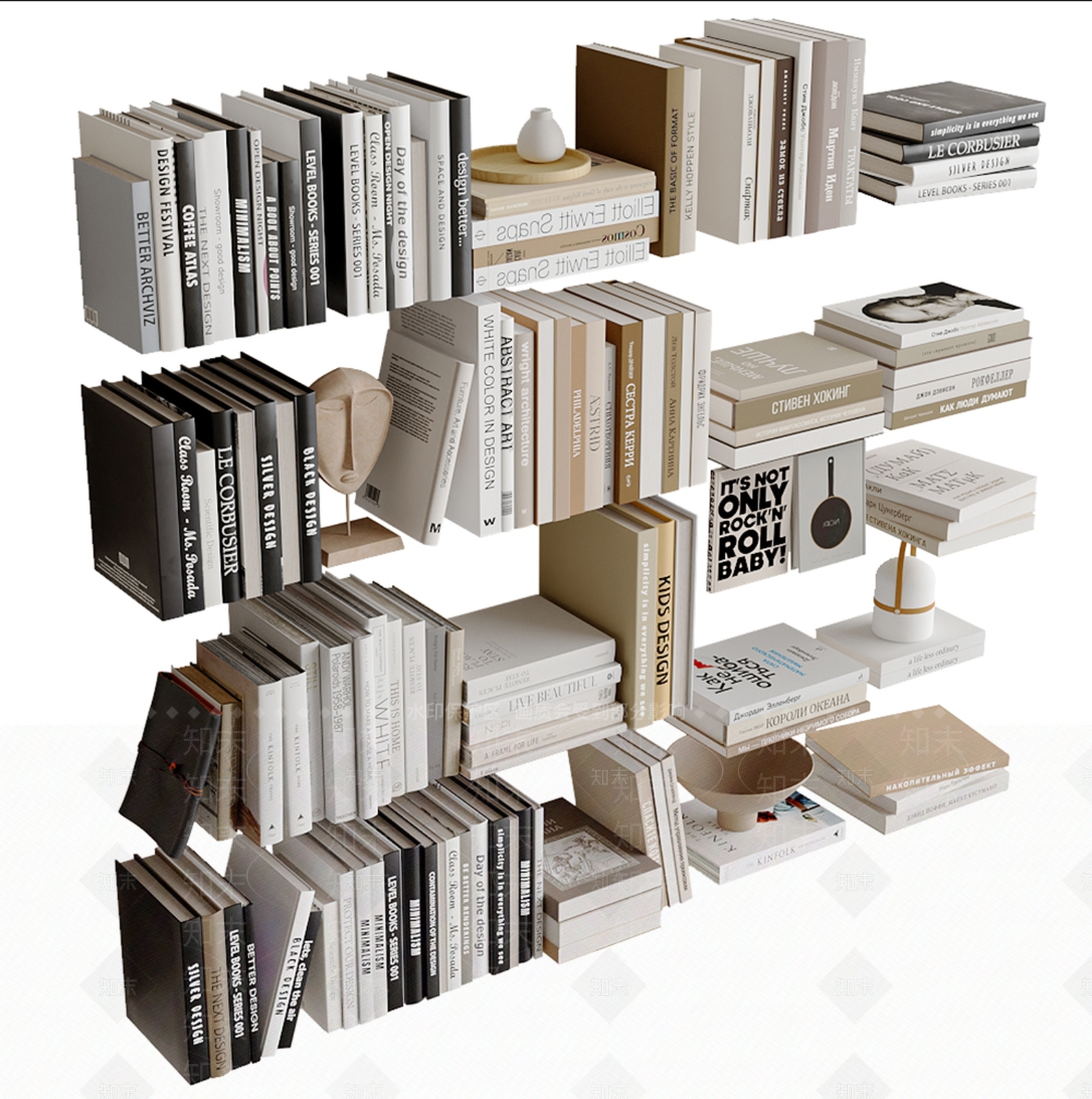 书籍3D模型下载【ID:1200533089】