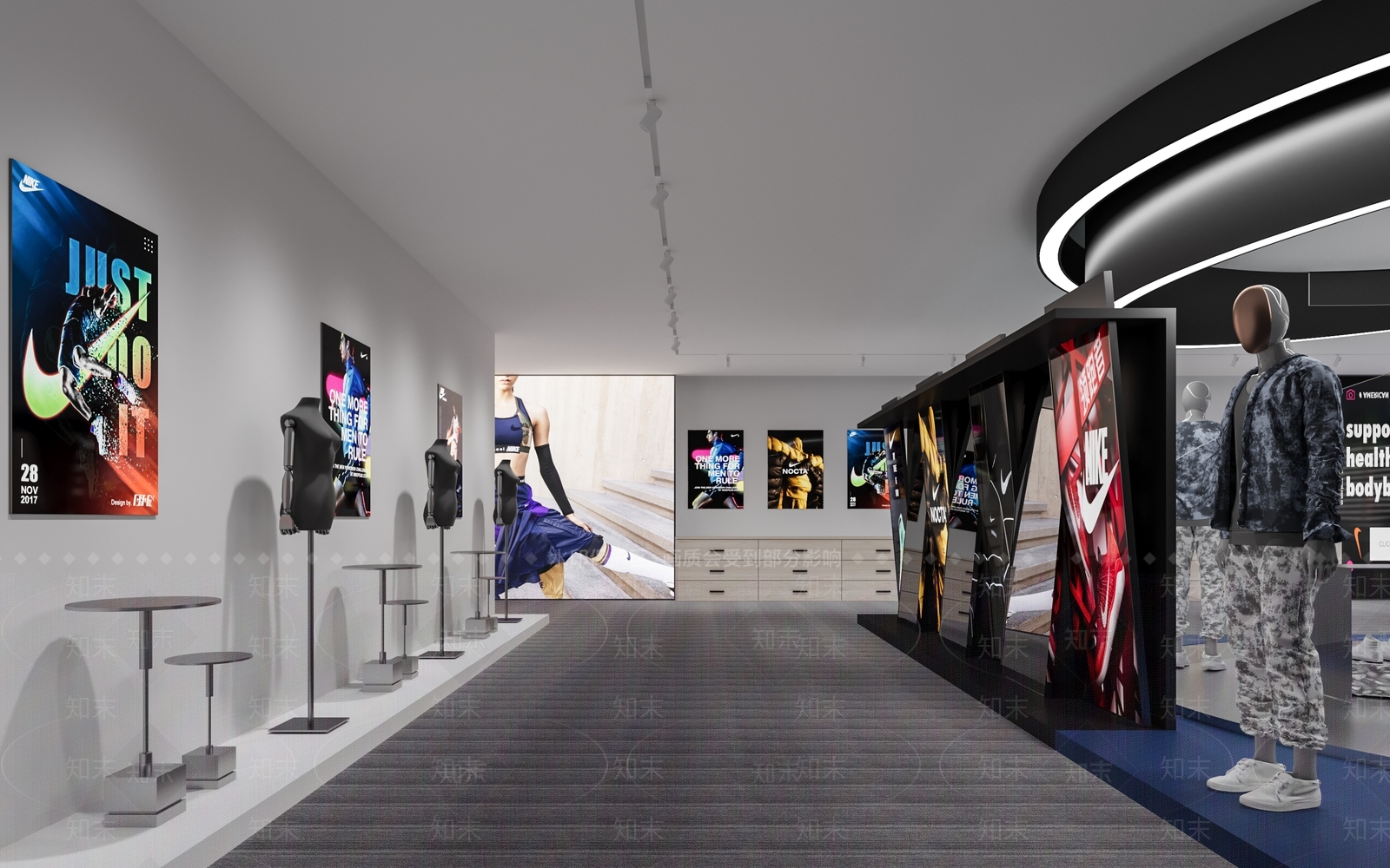 现代服装展厅3D模型下载【ID:1200535446】