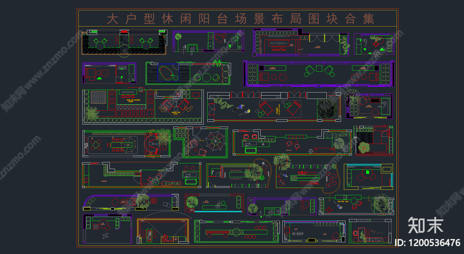 现代阳台施工图下载【ID:1200536476】