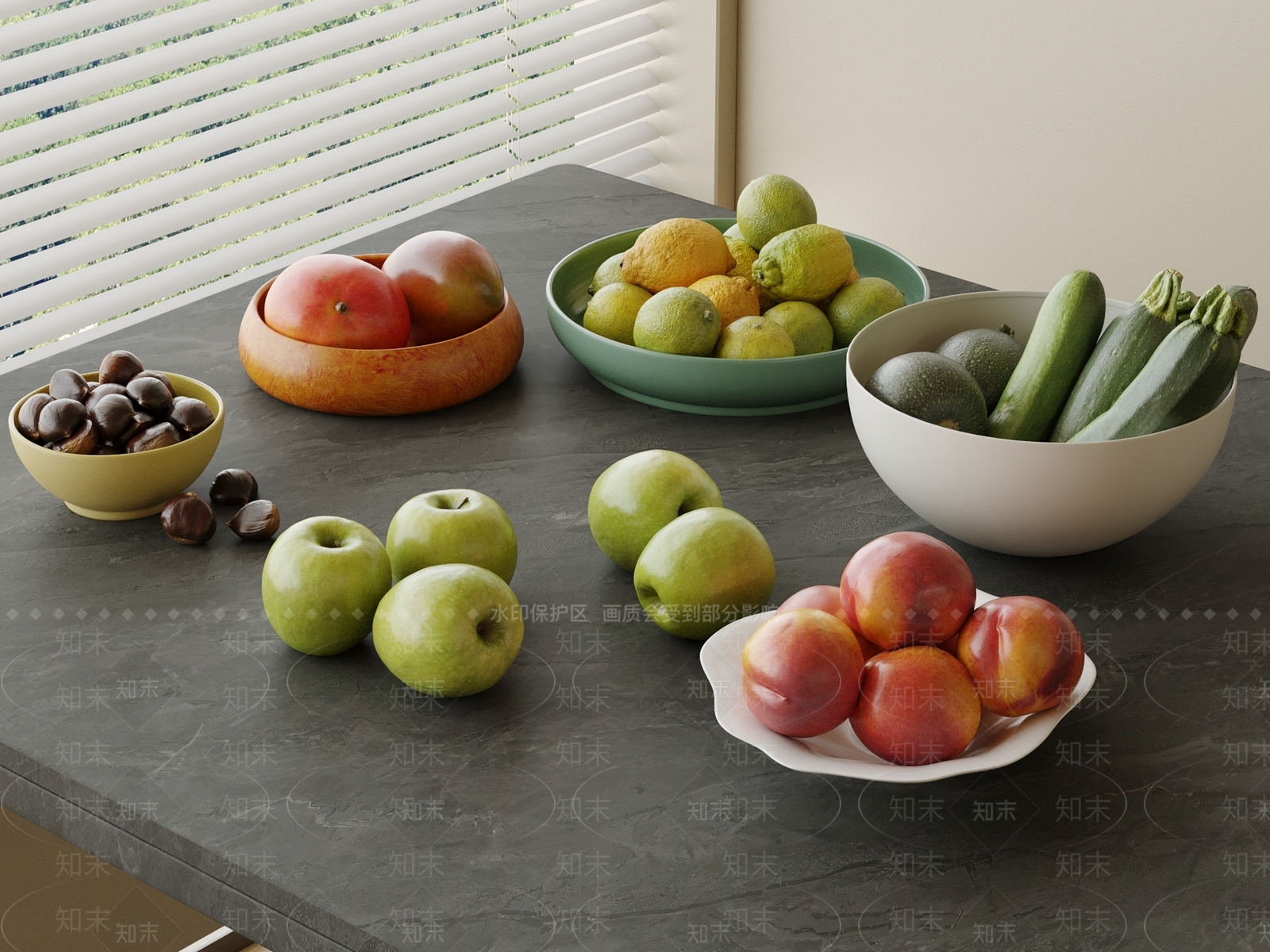 酒水食物3D模型下载【ID:1200536625】