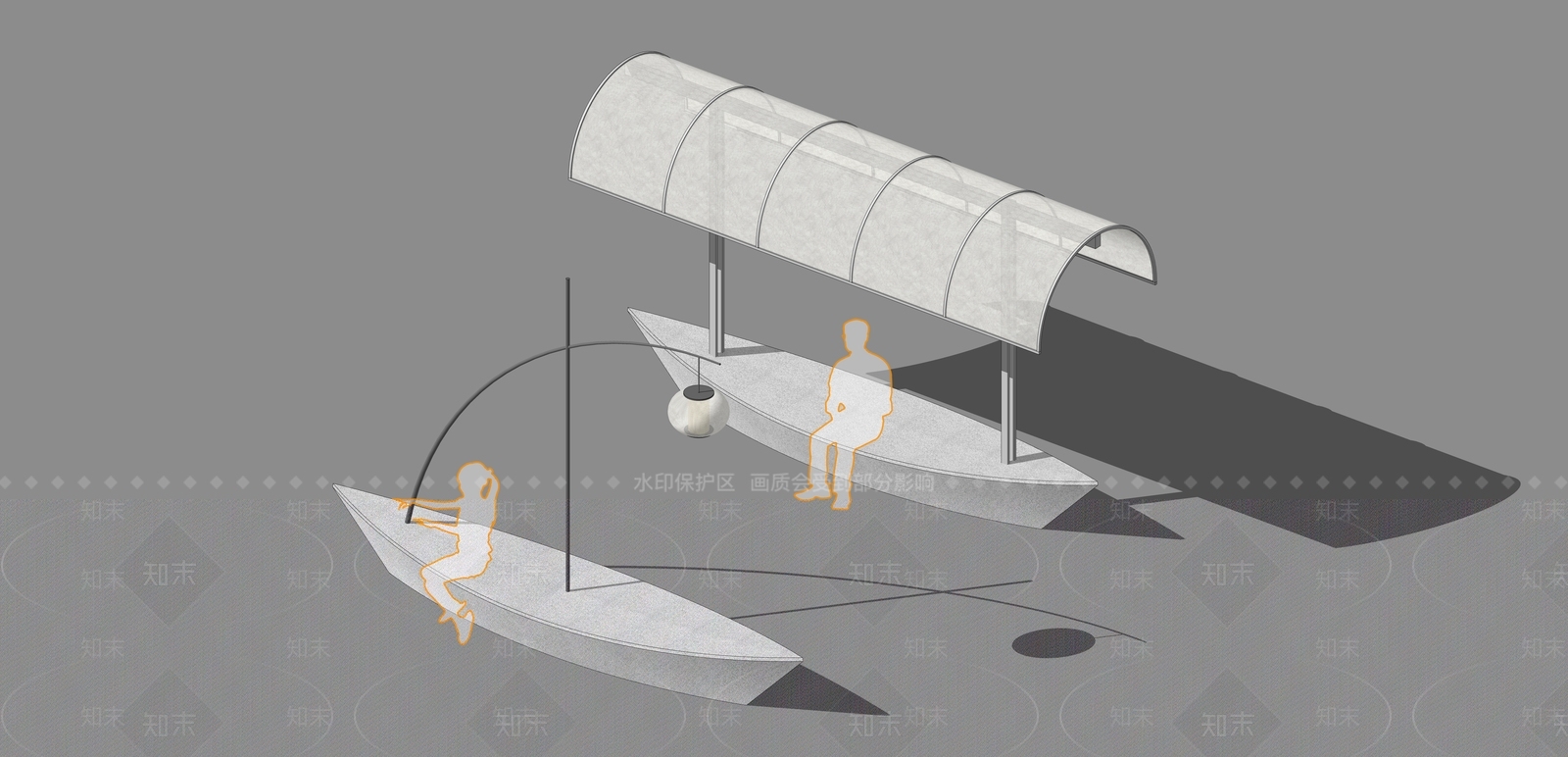 现代景观座椅SU模型下载【ID:1200539435】