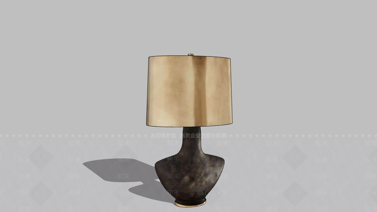 法式中古台灯SU模型下载【ID:1200539440】
