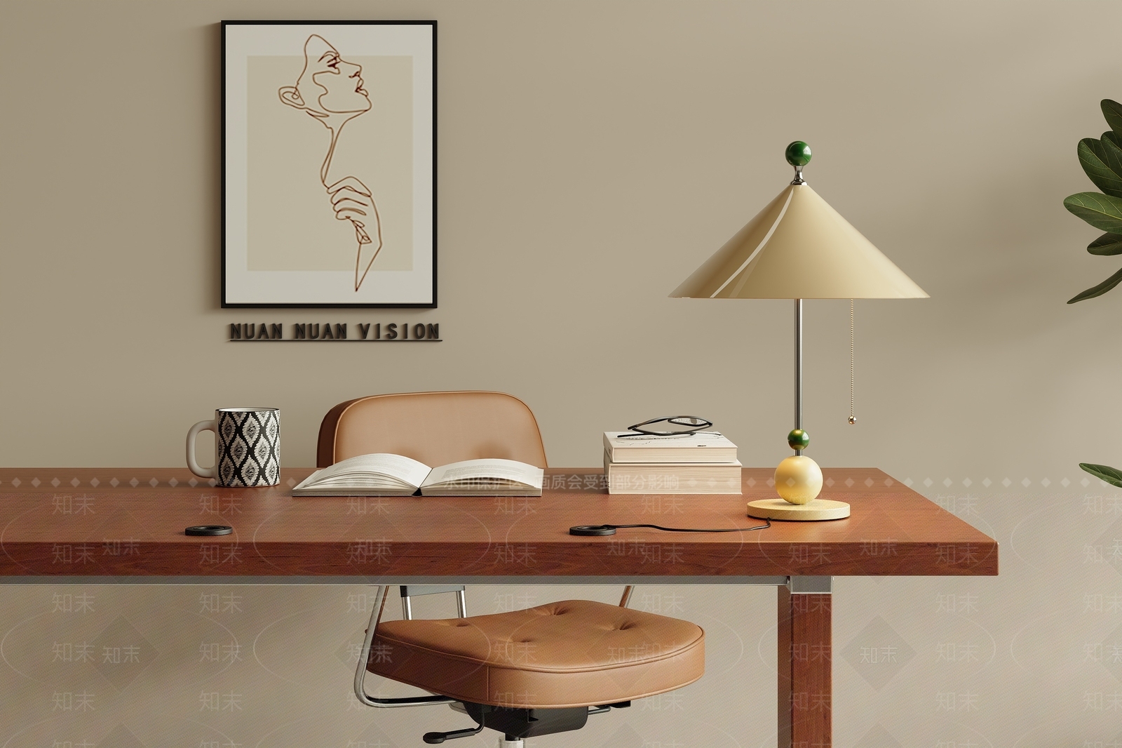 复古中古台灯3D模型下载【ID:1200541175】