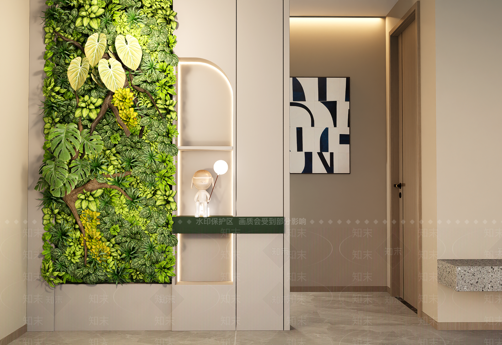 现代垂直绿化SU模型下载【ID:1200543495】