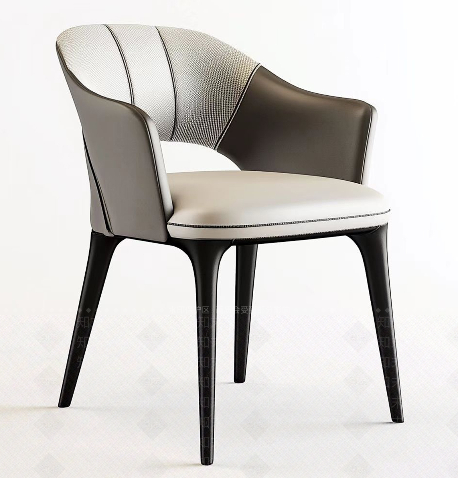 现代轻奢餐椅3D模型下载【ID:1200544007】