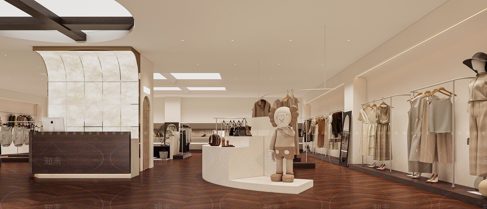 现代服装店3D模型下载【ID:1200544243】