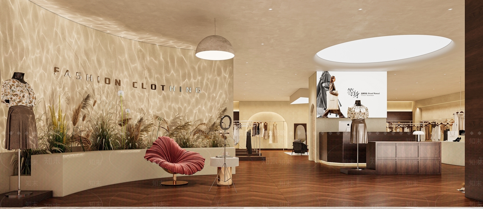 现代服装店3D模型下载【ID:1200559585】